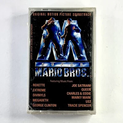 GRAIL SEALED Mario Bros PRINTING ERROR Movie Soundtrack Cassette Tape NINTENDO - Image 1 of 4
