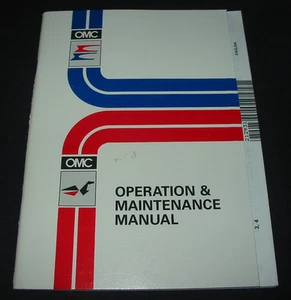 Operation and Maintenance Manual OMC Outboard Motor / Manual D´ Opération! - Imagen 1 de 1