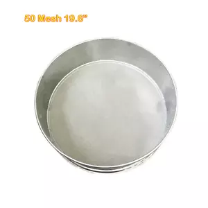 50 Mesh Stainless Steel Vibrating Screen 19.6" Diameter Sieve Mesh Filtration - Picture 1 of 2