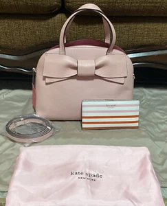 Damen-Handtasche Schulranzen XL & klappbare Geldbörse aus Kieselleder neu mit Etikett Kate Spade - Bild 1 von 18