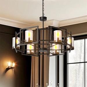 Kronleuchter im Traditionellen Landhausstil 6Lichter Deckenlampe Warmlicht 3000K - Bild 1 von 14