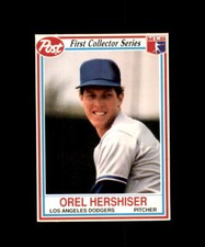1990 POST FIRST COLLECTOR SERIES # 8 OF 30 OREL HERSHISER LOS ANGELES DODGERS