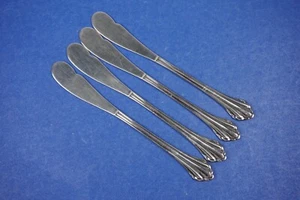 4 x Oneida Community Clarette Stainless Flat Handle Butter Spreaders 6 ¼” - Picture 1 of 2
