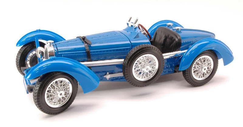 Miniature voiture auto 1:18 Burago Bugatti Modèl 59 diecast Model ancienne Bleu - Photo 1/1