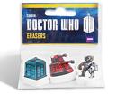 Pack de 3 gommes à crayons Doctor Who Tardis Dalek & Cyberman
