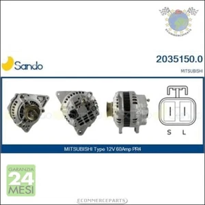 Alternatore Sando per MITSUBISHI LANCER III IV GALANT VI V COLT II TREDIA CORDI - Foto 1 di 3