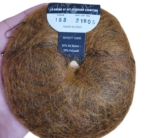 Feza Melange Kid Mohair Copper 153 Made in Italy mohair Lot of 10 2470 yd total - Picture 1 of 7