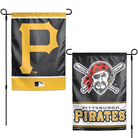 Brand  New MLB Pittsburgh Pirates  2 Sided 12.5" X 18" Garden Flag Wincraft Cover