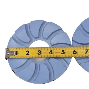 6" 100 Grit Dry Polishing Disc Granite/Marble 2 Pack Hook & Loop Wheel Tool - Picture 1 of 6