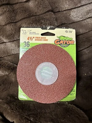 Gator 4-1/2 In. 36 Grit Fiber Disc (3-Pack) 3073 Gator 3073 082354030735 - Image 1 of 2