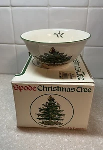 SPODE ÁRBOL DE NAVIDAD NUEZ popurrí CUENCO 5.5" VERDE ADORNO HECHO EN INGLATERRA en Caja - Imagen 1 de 9
