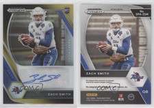 2021 Panini Prizm Draft Picks Black Gold /5 Zach Smith #DPA-ZSM Rookie Auto RC