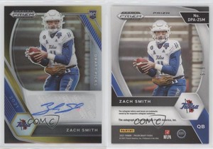 2021 Panini Prizm Draft Picks Black Gold /5 Zach Smith #DPA-ZSM Rookie Auto RC