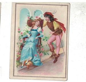 Victorian Era Trade Card  Richelieu Sleeping Beauty