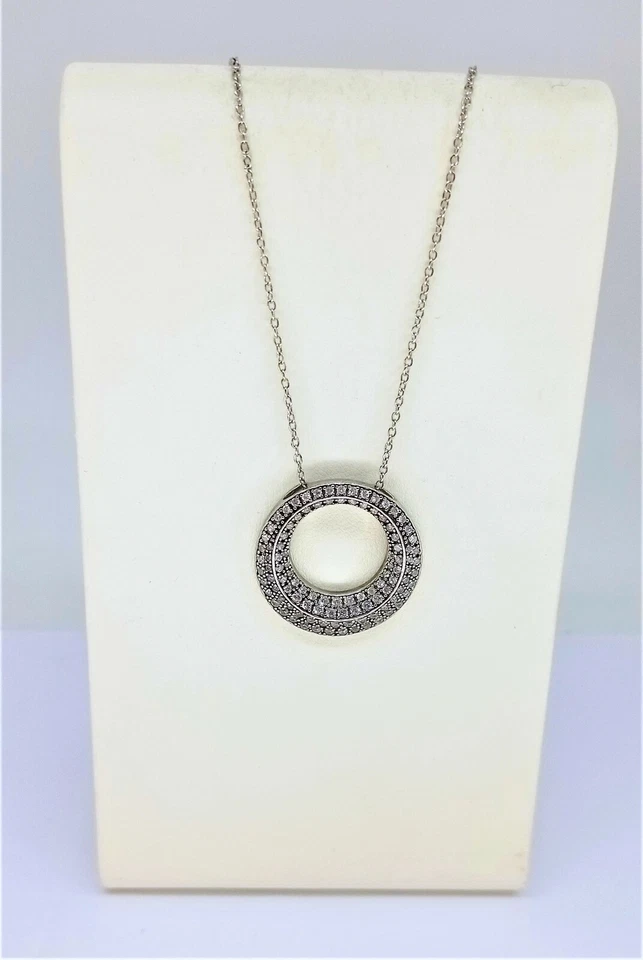 da115€ 2JEWELS COLLANA DONNA ARGENTO 925 ZIRCONI SWAROVSKI BRILLANTI CHARM TONDO - Immagine 1 di 1