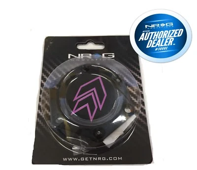 Placa de eliminación de botón de bocina de volante de aluminio NRG con logotipo de flecha STR-620PP Foto 1 de 4