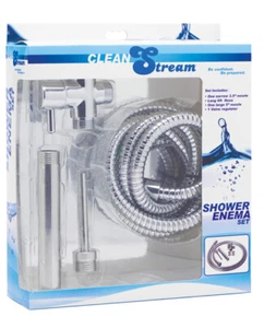 ENEMA SYSTEM CLEAN STREAM SHOWER DELUXE DOUCHE SET - Picture 1 of 3