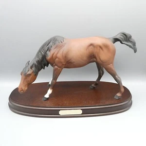 Royal Doulton Pferd Spirit Of Nature auf Holzsockel matt Top Zustand - Bild 1 von 8