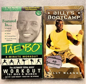 Billy Blanks Tae-Bo & BootCamp VHS Videos Both are NEW! Sealed! - Picture 1 of 2