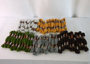 LOT of 47 Skeins Tapestry Wool DMC Embroidery Needlepoint Floss Bundle - Picture 1 of 11