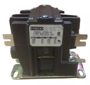 FASCO 2M30-A DEFINITE PURPOSE CONTACTOR 2P 30 FLA 40A RES 24VAC--NEW--SES - Picture 1 of 2