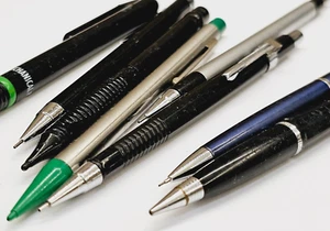 Vintage 8pc LOT 0.5mm lead mechanical pencil - Waterman Rotring Ballograf & more - Picture 1 of 22