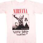 Vintage Nirvana And Butthole Surfers Tour Tee Shirt 1993 Size Large