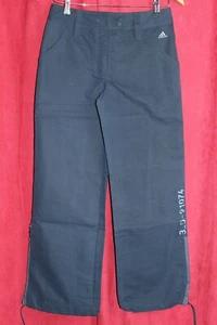 ADIDAS Boys Track Pants Ankle Zip Drawstring Navy 3D-91074 Waist UK 26'' EU 152 - Picture 1 of 8
