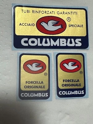 adesivi stickers per bici da corsa vintage columbus 3 pezzi Foto 1 de 3