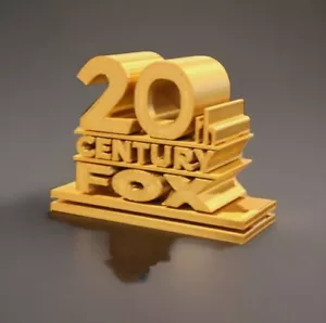 Insegna Logo Stampato 3D Volpe XX Secolo Parete Scrivania Scaffale Arte - Foto 1 di 5