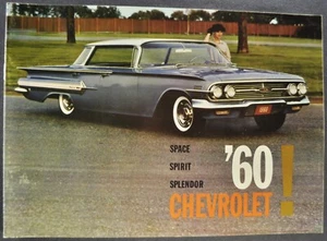 1960 Chevrolet 24pg Catalog Impala Belair Biscayne Wagon Nice Original 60 - Picture 1 of 14