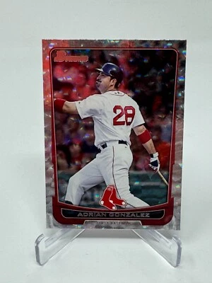 2012 Topps Baseball Adrian Gonzalez Silver Ice Card #114 - Image 1 of 2