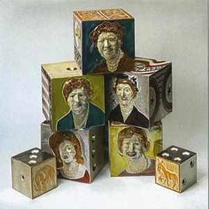 Postcard Ruth Rippon "First Ladies Blocks" (Presidents Wives) Private Coll. MINT - Picture 1 of 1