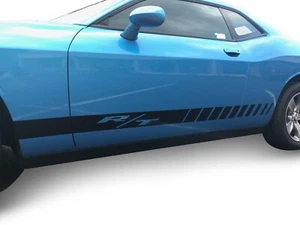 2008-2023 For Dodge Challenger Decals Side Rocker Two Stripes Graphics Sticker - Picture 1 of 15