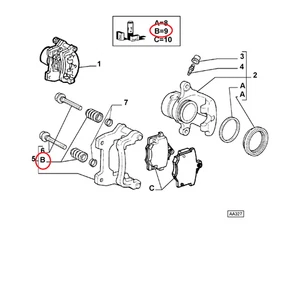 Set Révision Pinces Frein Fiat Panda - Tempra - Ein Turbo Original 9946121 - Bild 1 von 1
