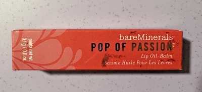 Bare Minerals Pop of Passion Lip Oil-Balm Rose Passion NIB - Image 1 of 4
