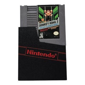 NES The Original Donkey Kong 3 Arcade Classic Series w/ Dust Sleeve Tested Good