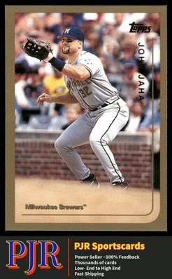 John Jaha 1999 Topps #307 Milwaukee Brewers - Image 1 of 2