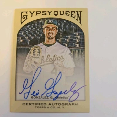 2011 Topps Gypsy Queen Autographs Gio Gonzalez Auto A's #GQA-GG  - Image 1 of 2