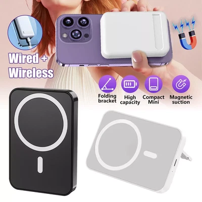 NEW Power Bank Magnetic BatteryPack Wireless Charger for iPhone 11-17 2025 - Image 1 of 4
