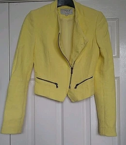 WomensYellow Zara Jacket Size Xs - Picture 1 of 6