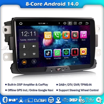8"CarPlay Android Auto Autoradio GPS für Renault Dacia Duster Logan Dokker Lodgy - Bild 1 von 4
