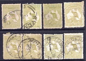 3d Olive Roo / Kangaroo Australia Seconds Used Lot x 8 REF: R3L1 - Picture 1 of 1