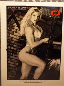 Monica Brant Ms. Fitness Olympia Universal Nutrition 8x10 foto autografata - Foto 1 di 2