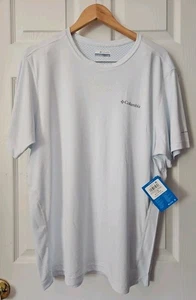 NEU MIT ETIKETT COLUMBIA RIVER CHILL REFRESH OMNI SCHATTEN FEUCHTIGKEITSABLEITENDES WEISSES S/S T-SHIRT FÜR HERREN L - Bild 1 von 5