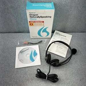 Nuance Dragon Naturally Speaking 13 Home Speech Recognition Software W/ Headset - Picture 1 of 10