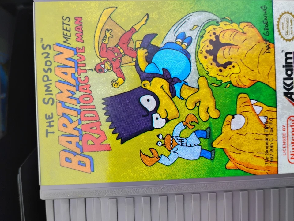 Bartman Meets Radioactive Man - 任天堂 NES 卡带 - 正品已测试 - 游戏 — 第 1/1 张图片