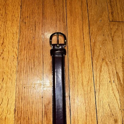 Cinturón Hombre Coach 34 Caoba Borgoña Cuero Repujado Y2K 3921 Foto 1 de 4