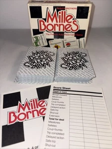 Gioco di carte vintage 1982 Mille Bornes The French Auto Racing Park Brother completo - Foto 1 di 10