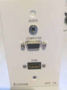 Extron WPB 109 HDMI y VGA con toma de pared de audio para computadora - Imagen 1 de 8